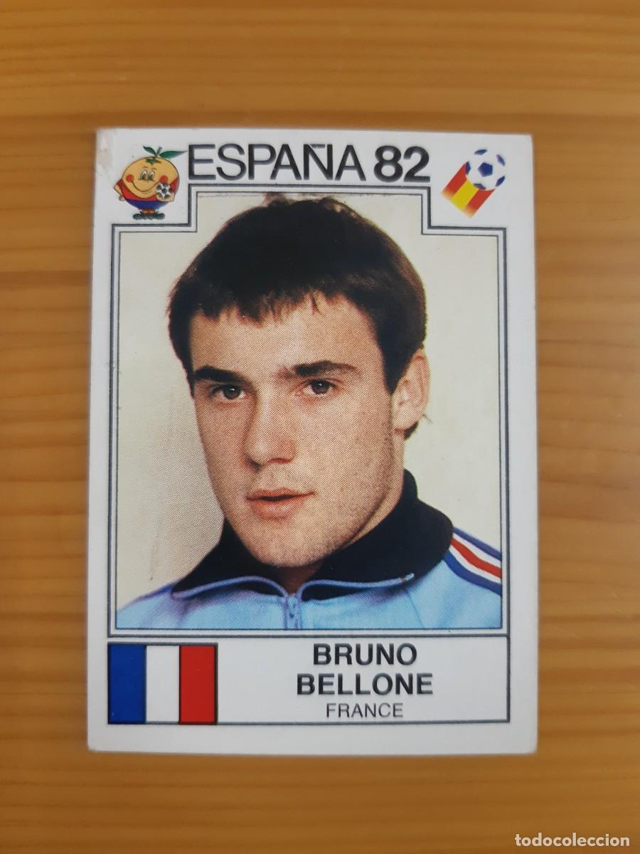 Cromos de f&uacute;tbol: N&deg;291 Bruno Bellone (Francia) Mundial Espa&ntilde;a 82 PANINI 1982. Nunca pegado, sin pegar