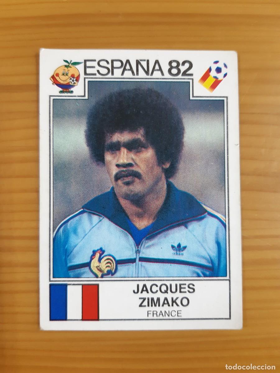 Cromos de f&uacute;tbol: N&deg;287 Jacques Zimako (Francia) Mundial Espa&ntilde;a 82 PANINI 1982. Nunca pegado, sin pegar