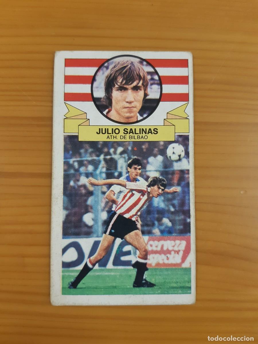 Cromos de f&uacute;tbol: Julio Salinas (Athletic Bilbao) Liga 85-86 ESTE. Nunca pegado, sin pegar