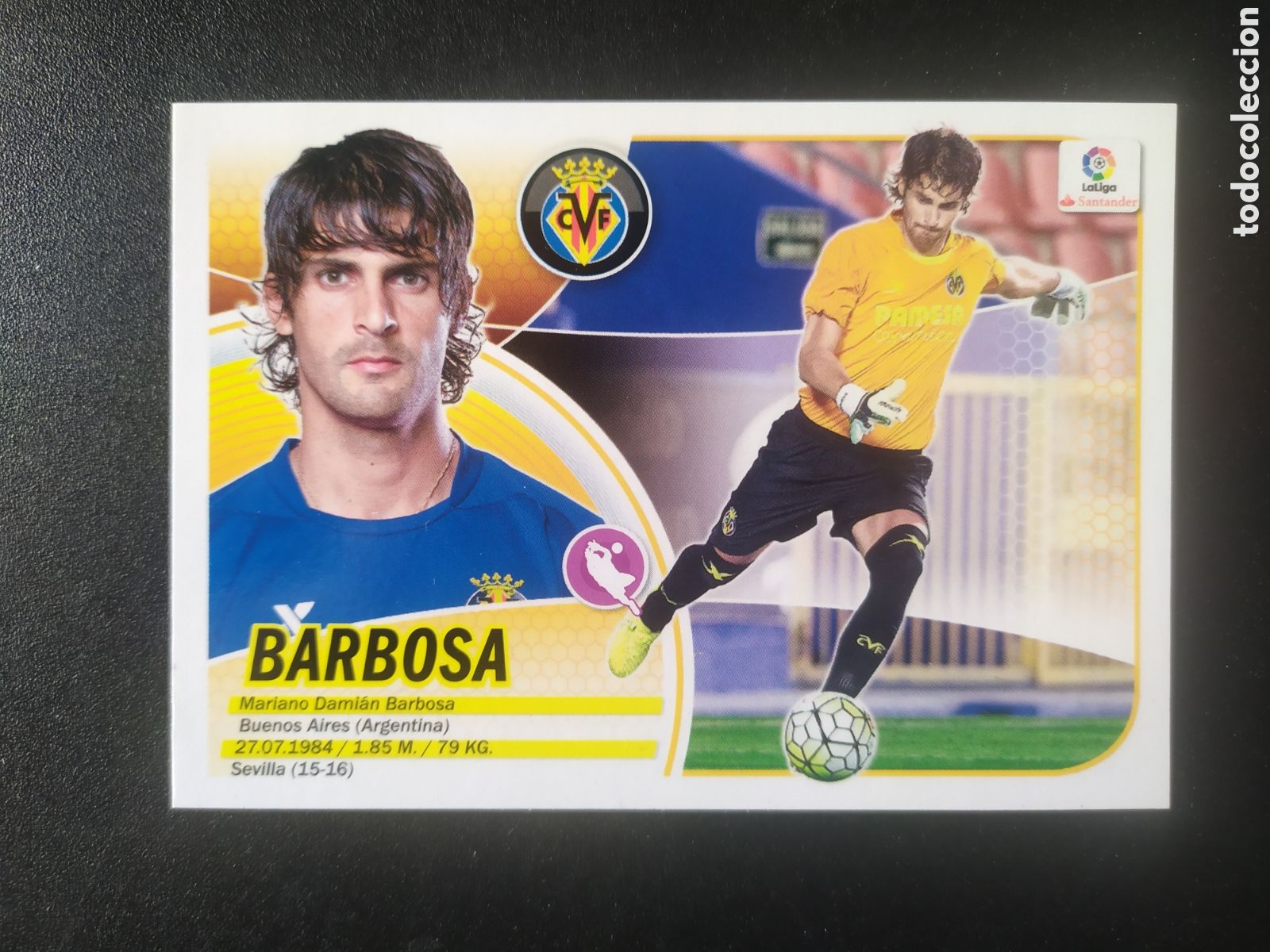 Cromos de f&uacute;tbol: Liga este 2016 2017 16 17 panini Barbosa n&deg; 2 Villarreal