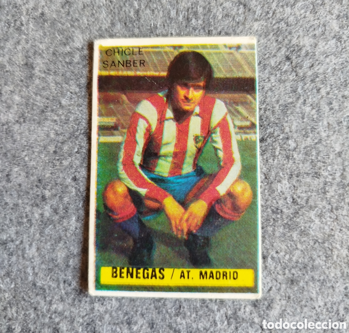 Cromos de f&uacute;tbol: CHICLES SANBER DESPEGADO BENEGAS ATL&Eacute;TICO DE MADRID 74 75 1974 1975 EDICIONES ESTE CROMO