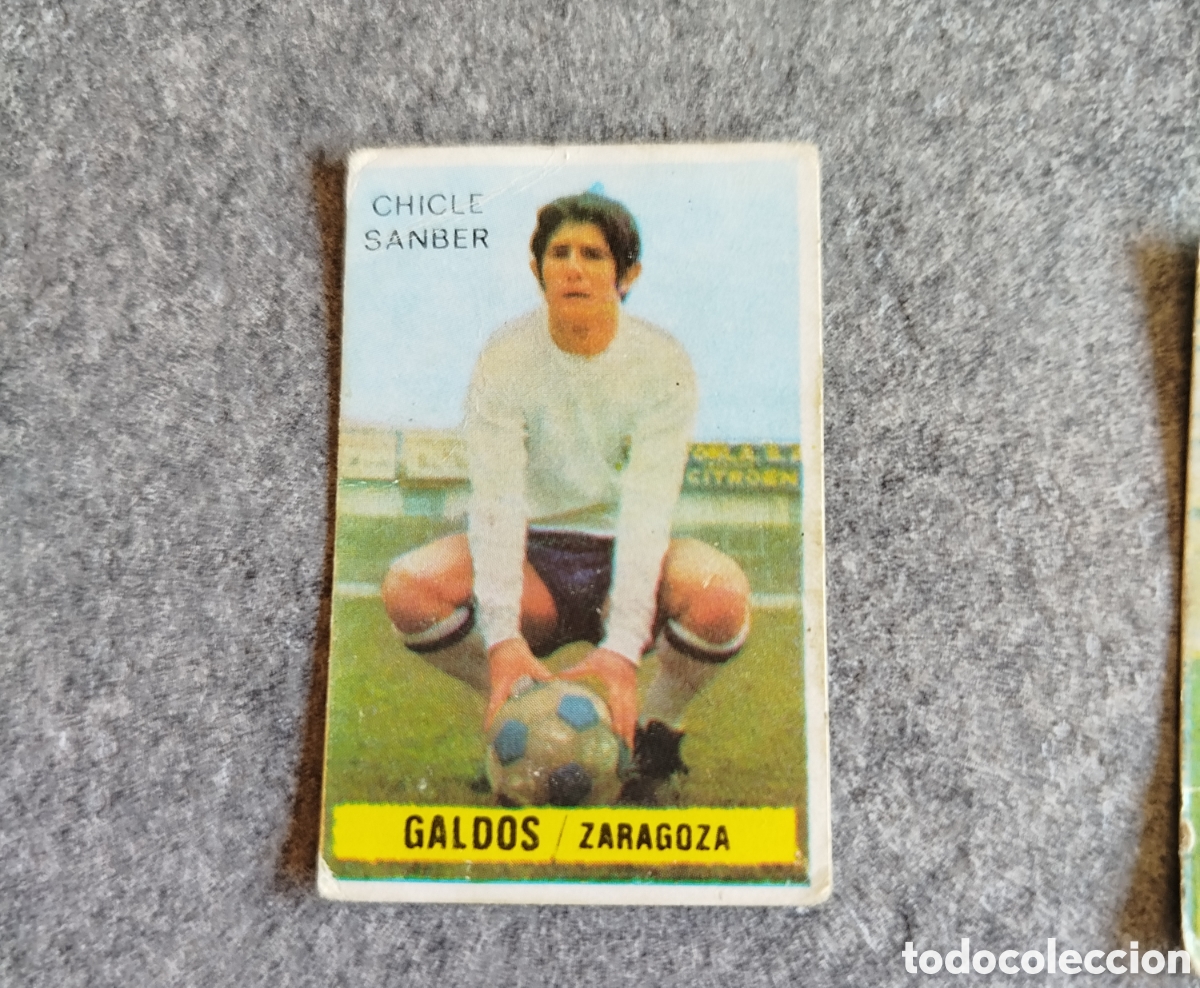 Cromos de f&uacute;tbol: SIN PEGAR CHICLE SANBER GALDOS ZARAGOZA 74 75 1974 1975 EDICIONES ESTE CROMO NUEVO NUNCA PEGADO