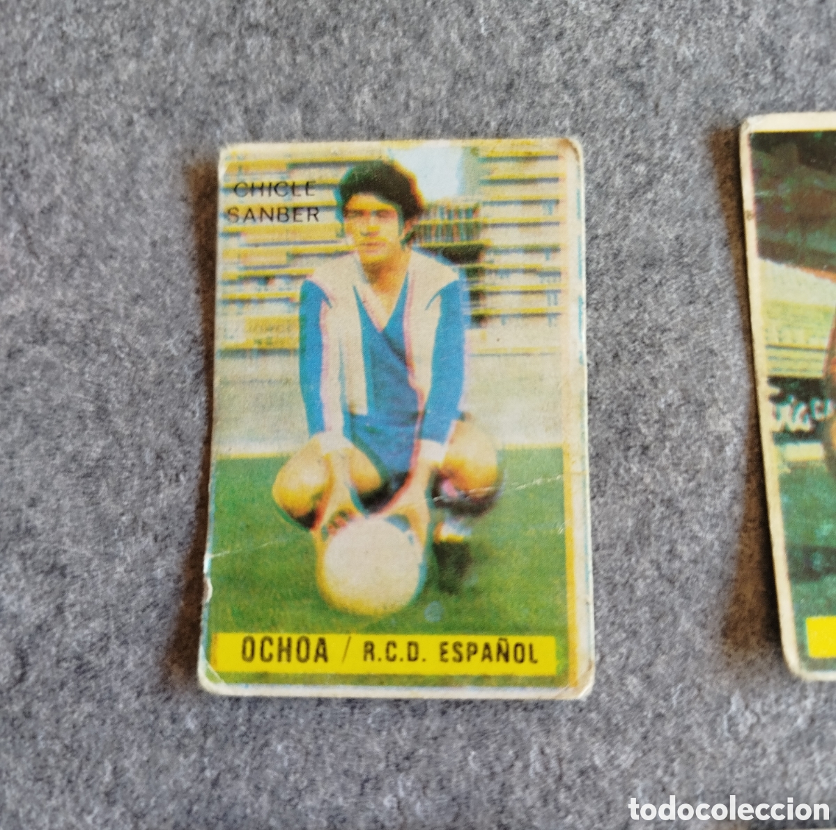 Cartes &agrave; collectionner de Football: SIN PEGAR CHICLE SANBER OCHOA ESPA&Ntilde;OL 74 75 1974 1975 EDICIONES ESTE CROMO NUEVO NUNCA PEGADO