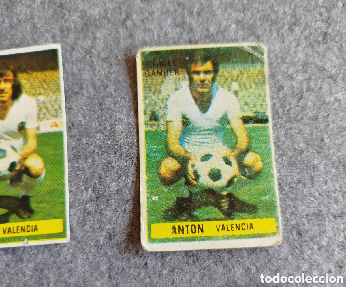 Cromos de Futebol: CHICLE SANBER SIN PEGAR ANTON VALENCIA 74 75 1974 1975 EDICIONES ESTE CROMO NUEVO NUNCA PEGADO