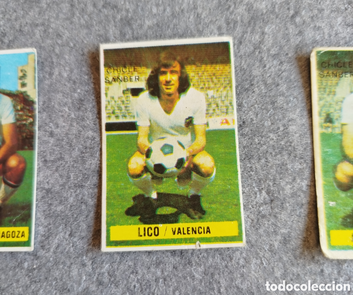 Cromos de Futebol: CHICLE SANBER DESPEGADO LICO VALENCIA 74 75 1974 1975 EDICIONES ESTE CROMO