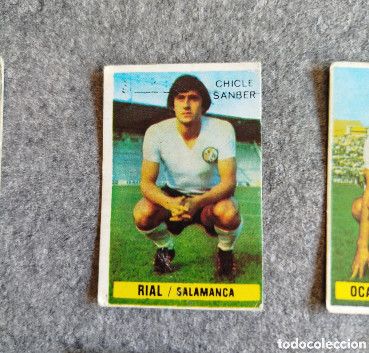 Cromos de f&uacute;tbol: CHICLE SANBER DESPEGADO RIAL SALAMANCA 74 75 1974 1975 EDICIONES ESTE CROMO