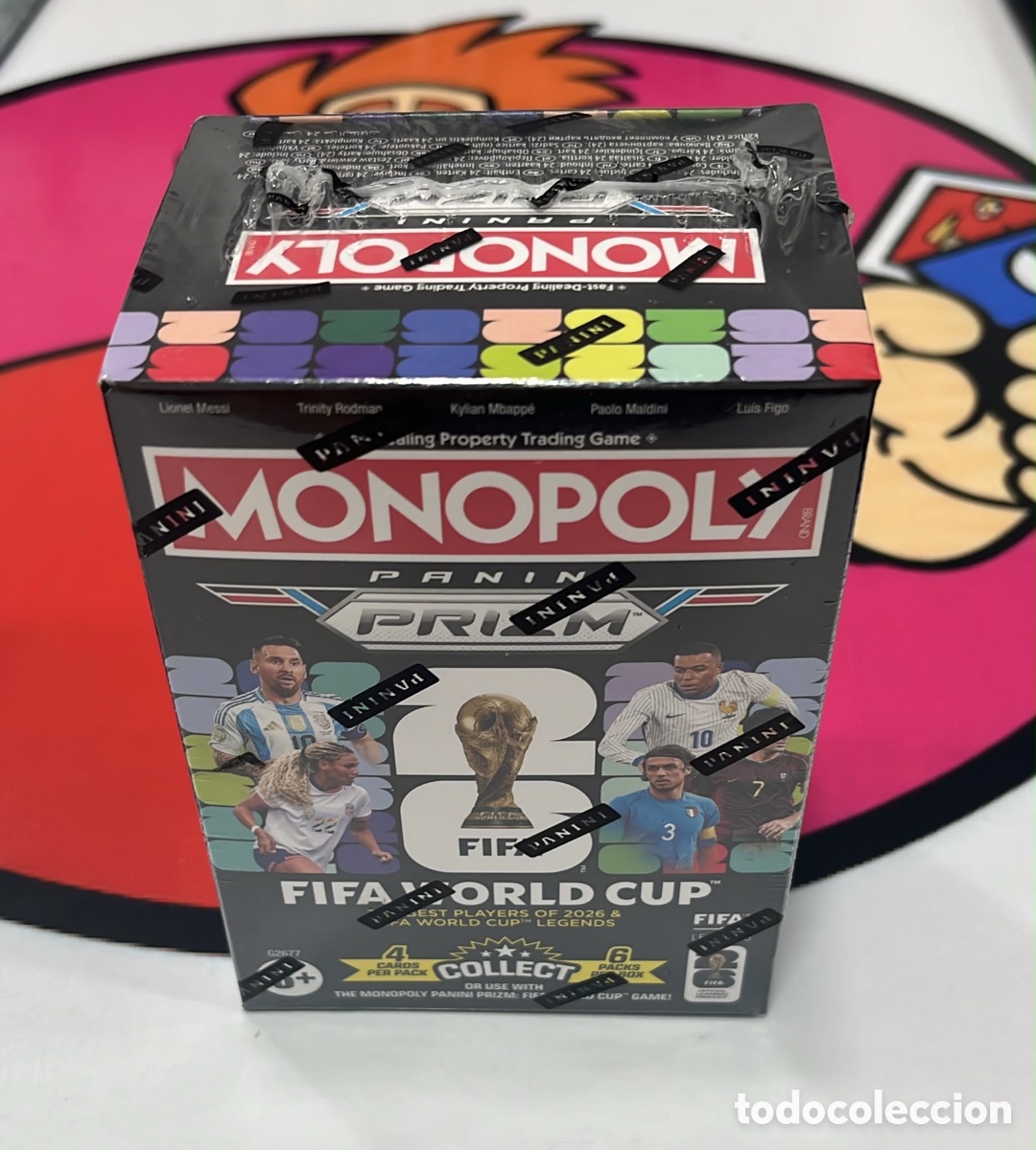 Cromos de f&uacute;tbol: CAJA MONOPOLY BOX 25 26 PANINI PRIZM FWC 2026 SOCCER TRADING GAME NUEVA PRECINTADA