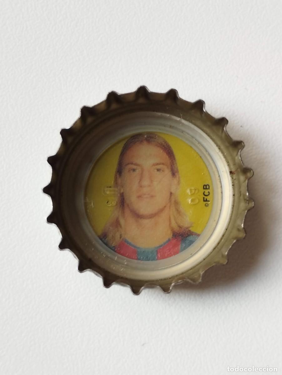 Cromos de f&uacute;tbol: CHAPA, TAPA CORONA COCA COLA - CAPS - TAPON - FC BARCELONA 2005 FONDO AMARILLO MAXI LOPEZ