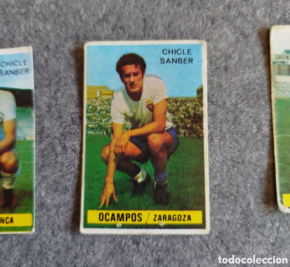 Cromos de f&uacute;tbol: CHICLE SANBER SIN PEGAR OCAMPOS ZARAGOZA 74 75 1974 1975 EDICIONES ESTE CROMO NUEVO NUNCA PEGADO