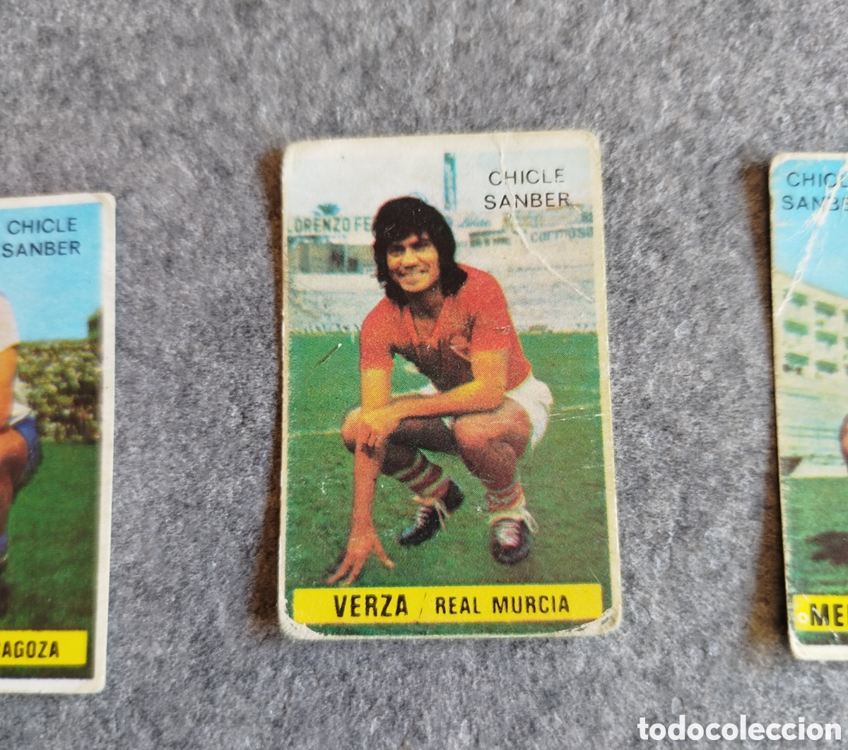 Cromos de f&uacute;tbol: CHICLE SANBER SIN PEGAR VERZA MURCIA 74 75 1974 1975 EDICIONES ESTE CROMO NUEVO NUNCA PEGADO