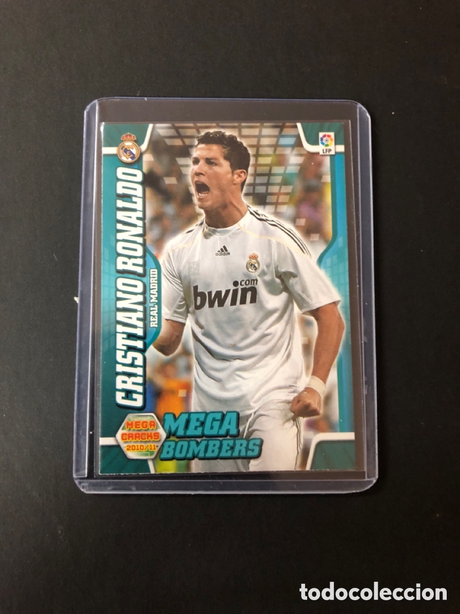 Cromos de f&uacute;tbol: CRISTIANO RONALDO MEGA BOMBER 2010 2011 MEGACRACKS PANINI 10/11