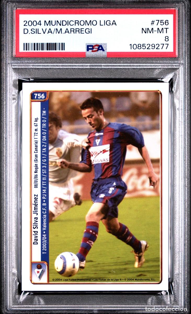 Football Stickers: David Silva Mikel Arregi #756 Mundicromo 2004 Psa 8 NM MT