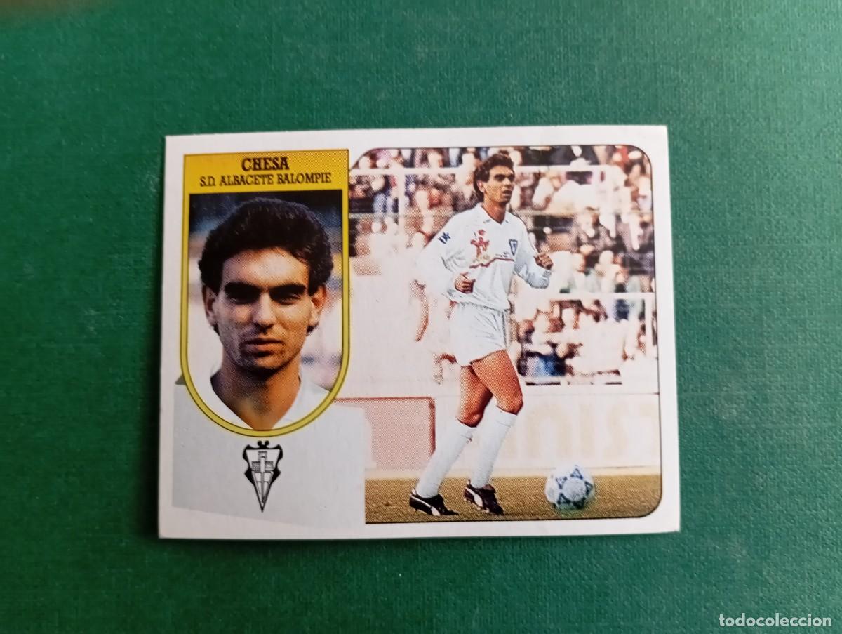 Cartes &agrave; collectionner de Football: Liga Este 1991 1992 91 92 ALBACETE BALOMPI&Eacute; CHESA NUNCA PEGADO