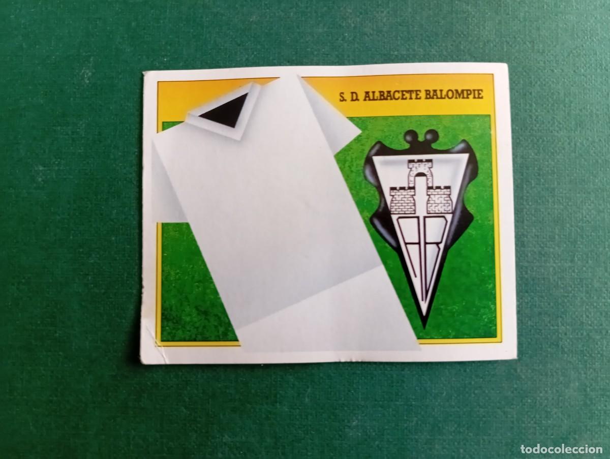 Cromos de f&uacute;tbol: Liga Este 1991 1992 91 92 ALBACETE BALOMPI&Eacute; UNIFORME Y ESCUDO NUNCA PEGADO