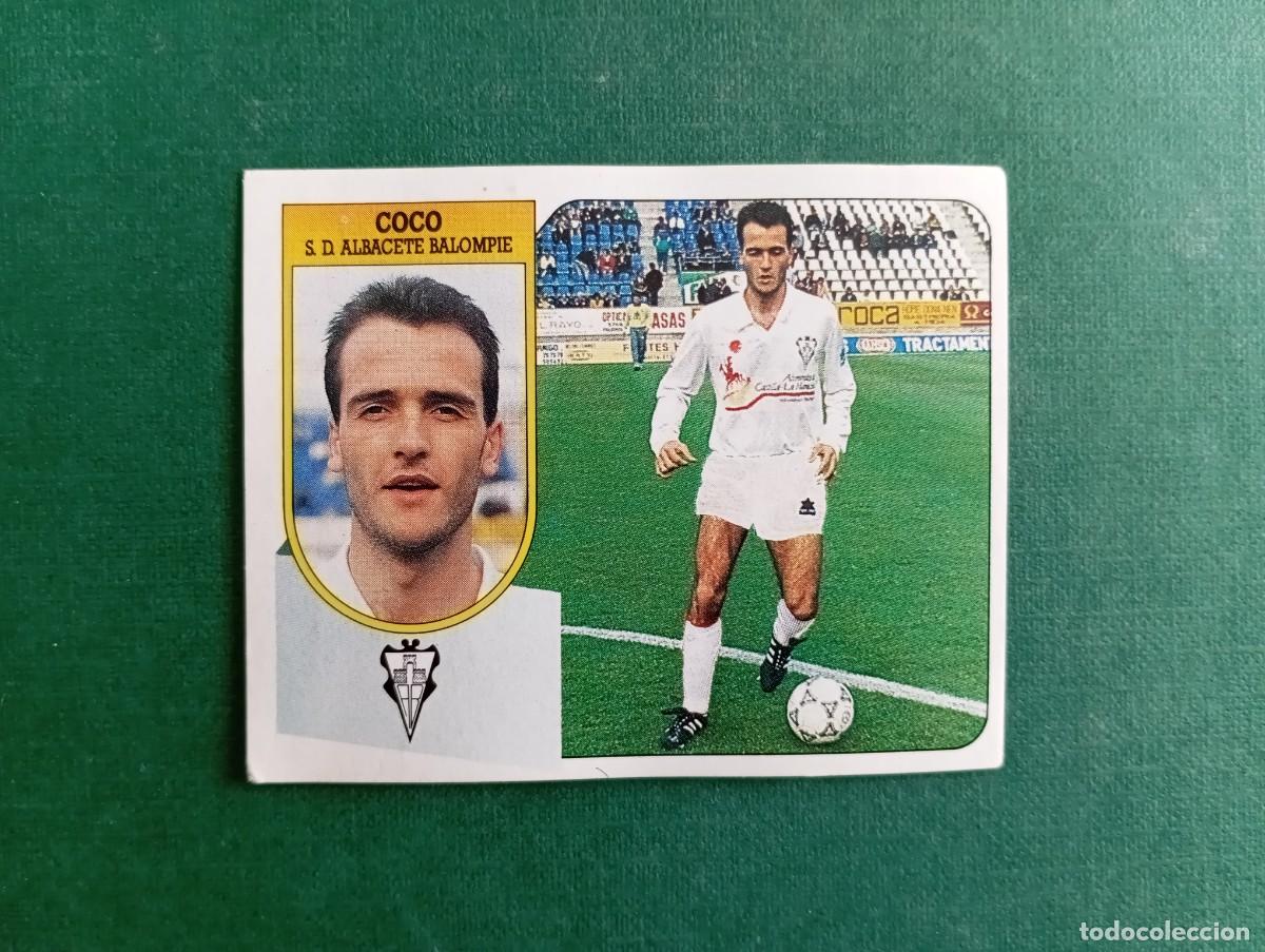 Cromos de f&uacute;tbol: Liga Este 1991 1992 91 92 ALBACETE BALOMPI&Eacute; COCO NUNCA PEGADO