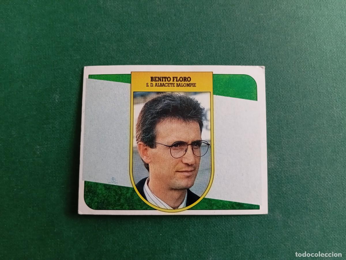 Cromos de f&uacute;tbol: Liga Este 1991 1992 91 92 ALBACETE BALOMPI&Eacute; BENITO FLORO ENTRENADOR NUNCA PEGADO