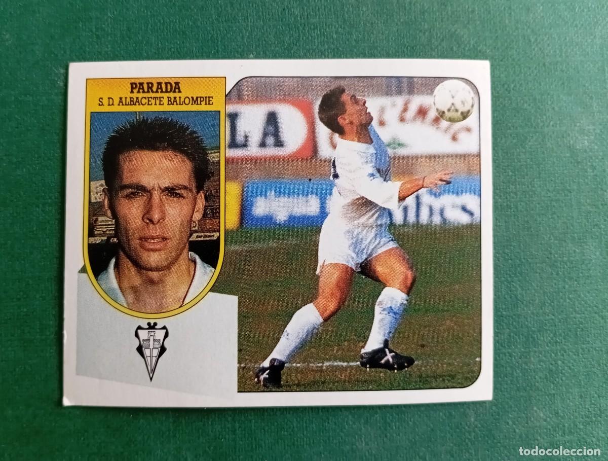 Football Stickers: Liga Este 1991 1992 91 92 ALBACETE BALOMPI&Eacute; PARADA NUNCA PEGADO
