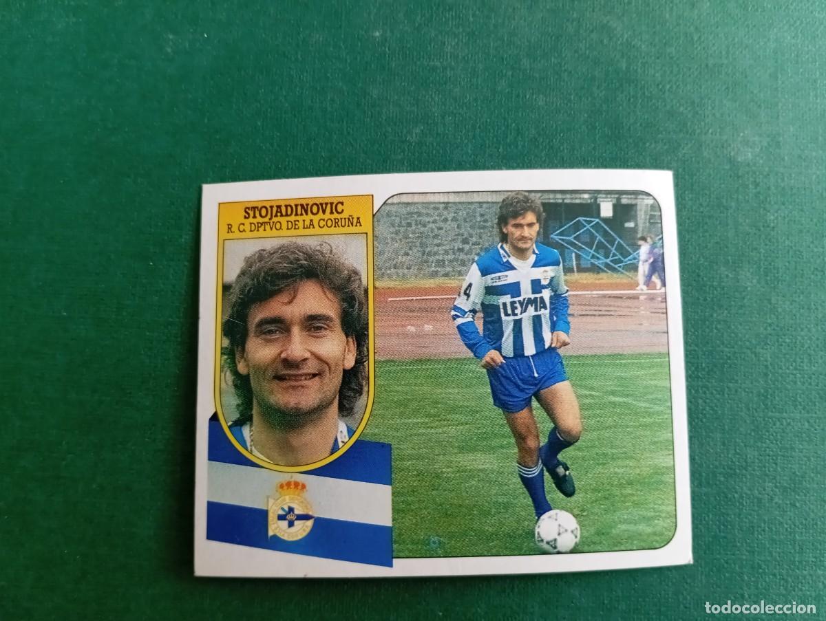 Football Stickers: Liga Este 1991 1992 91 92 DEPORTIVO CORU&Ntilde;A STOJADINOVIC NUNCA PEGADO
