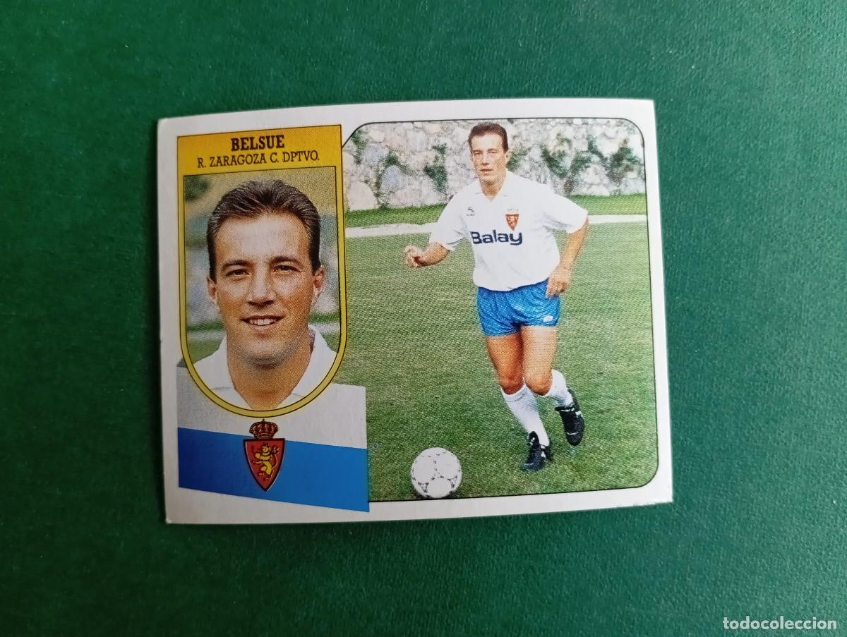 Figurine di Calcio: Liga Este 1991 1992 91 92 REAL ZARAGOZA BELSUE NUNCA PEGADO
