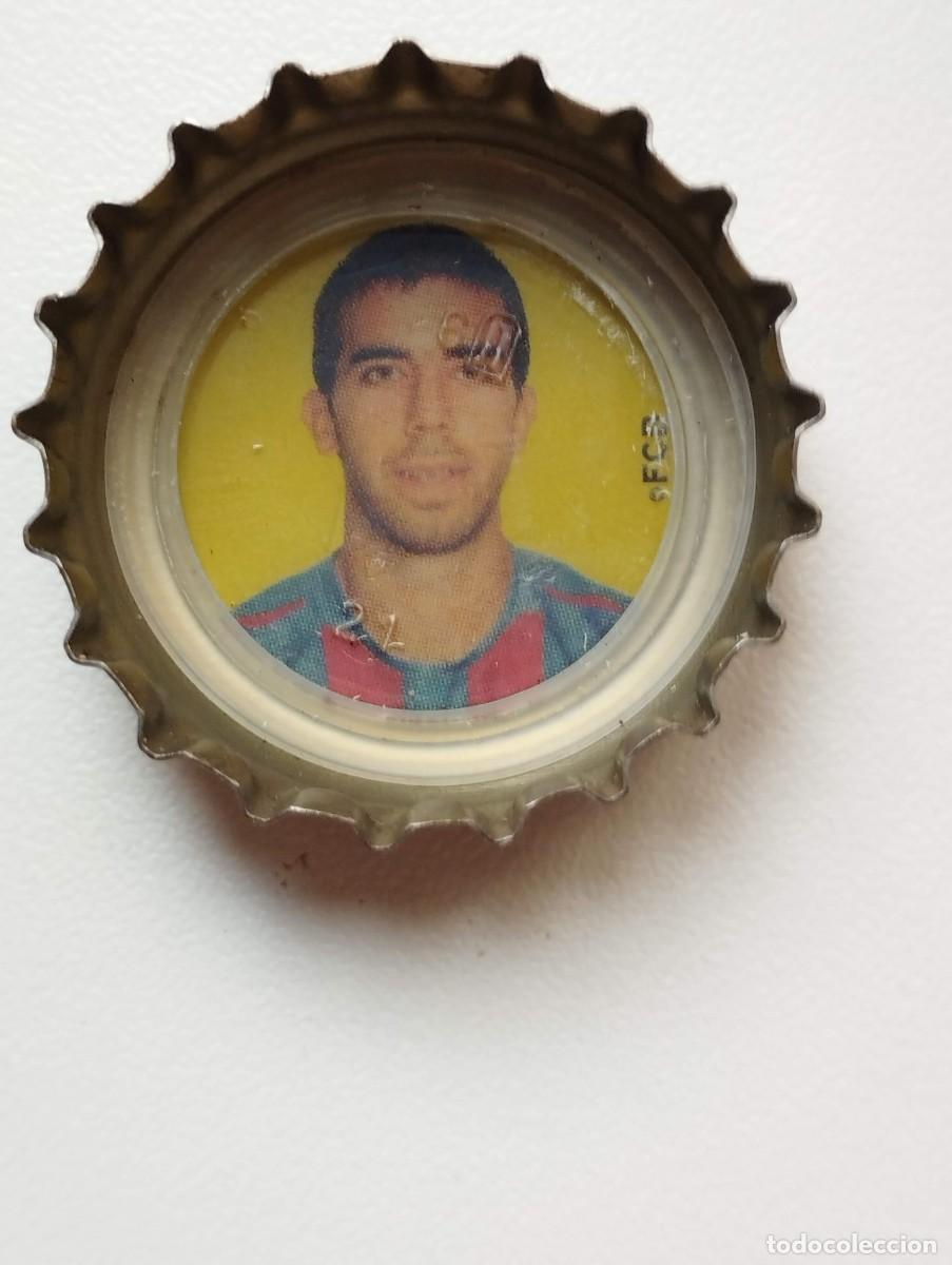 Cromos de f&uacute;tbol: CHAPA, TAPA CORONA COCA COLA - CAPS - TAPON - FC BARCELONA 2005 FONDO AMARILLO OLEGUER