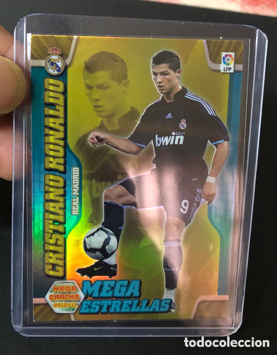 Cromos de f&uacute;tbol: Megacracks 2010 2011 Mega Estrellas cristiano Ronaldo 388 real madrid