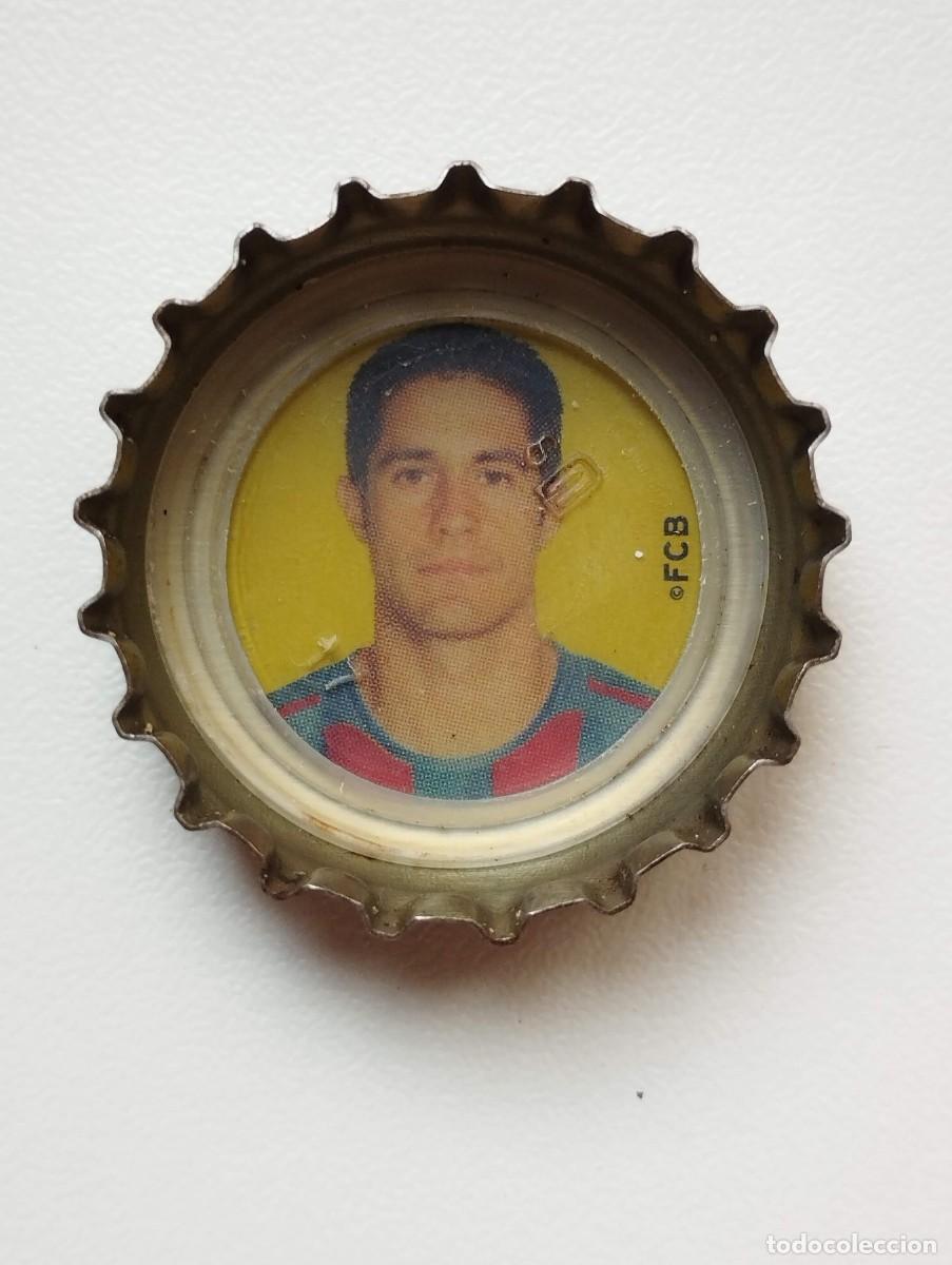 Cromos de f&uacute;tbol: CHAPA, TAPA CORONA COCA COLA - CAPS - TAPON - FC BARCELONA 2005 FONDO AMARILLO SYLVINHO