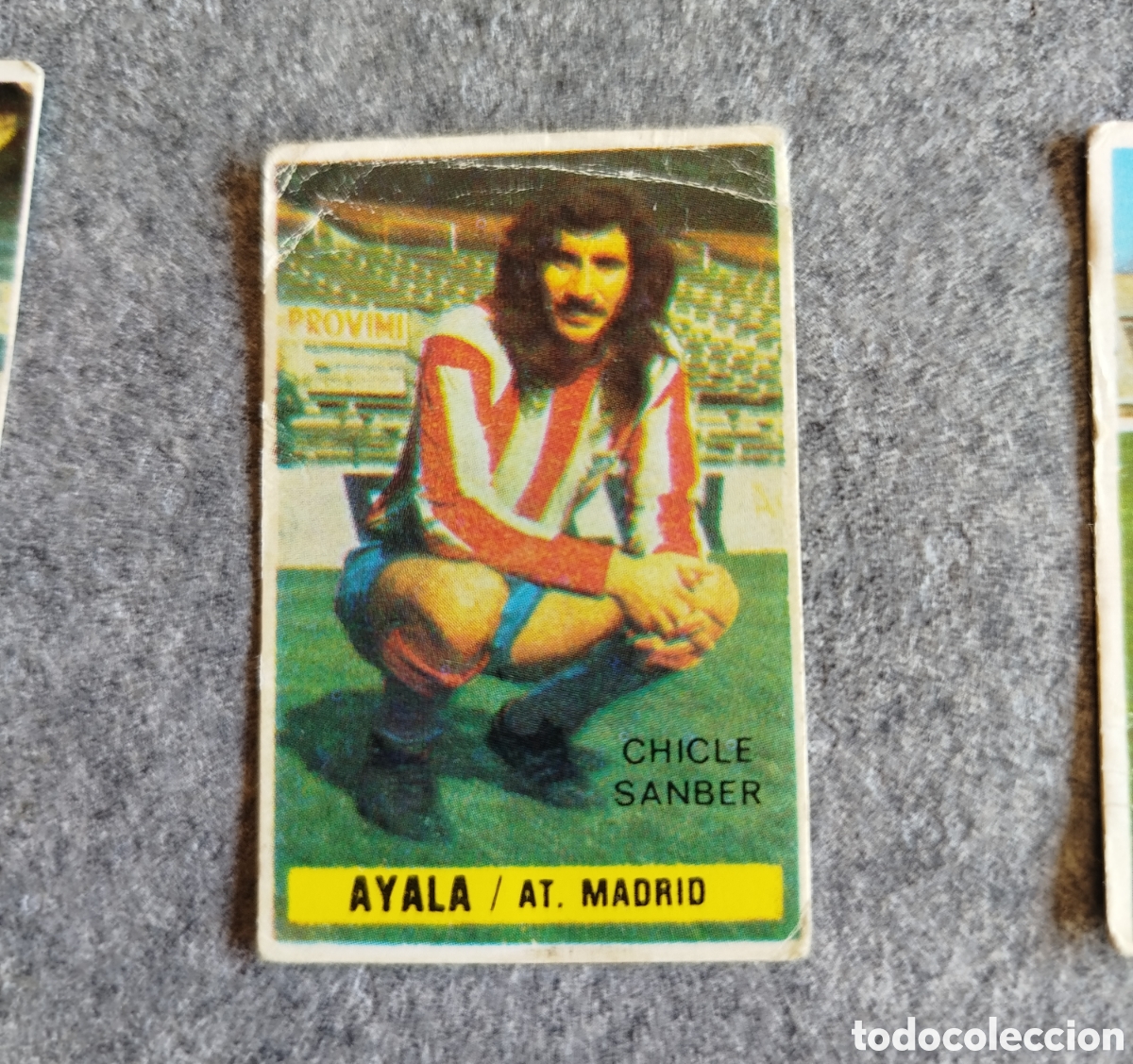 Cromos de f&uacute;tbol: CHICLE SANBER DESPEGADO AYALA ATL&Eacute;TICO DE MADRID 74 75 1974 1975 EDICIONES ESTE CROMO