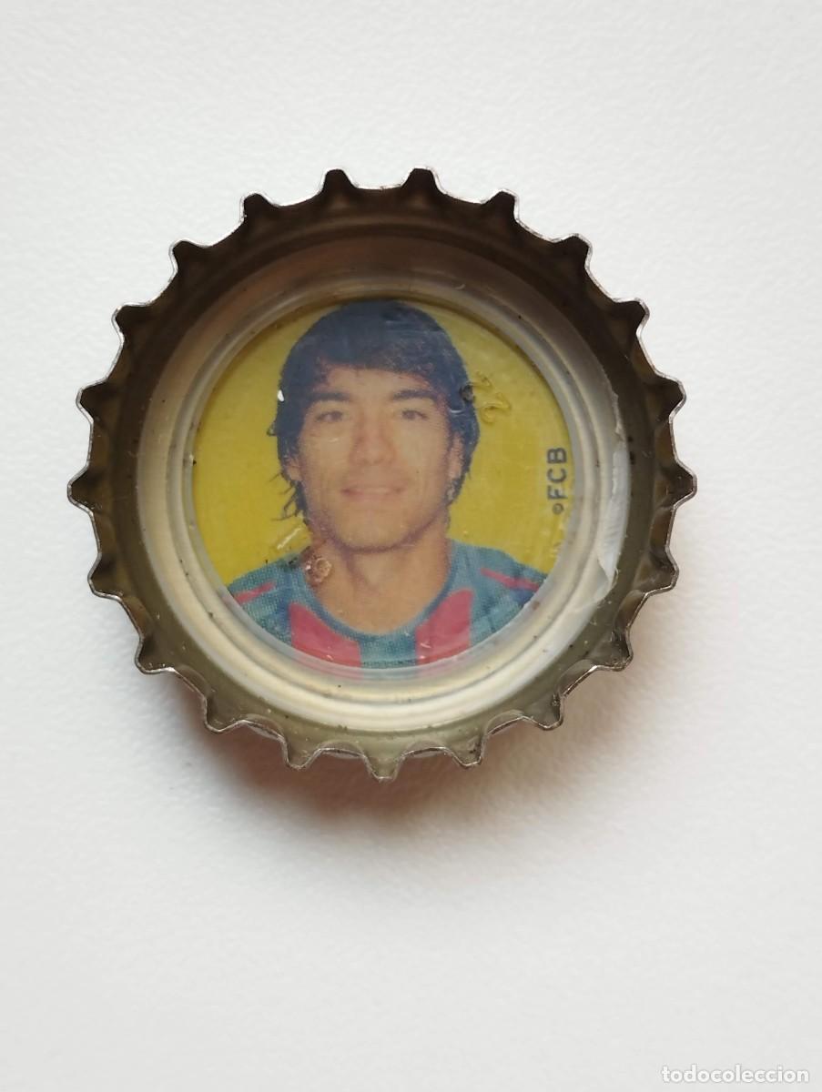 Cromos de f&uacute;tbol: CHAPA, TAPA CORONA COCA COLA - CAPS - TAPON - FC BARCELONA 2005 FONDO AMARILLO VAN BRONCKHORST