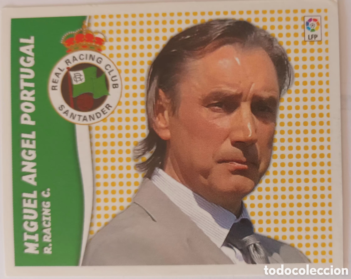 Cromos de f&uacute;tbol: CROMO MIGUEL ANGEL PORTUGAL. R. RACING CLUB SANTANDER