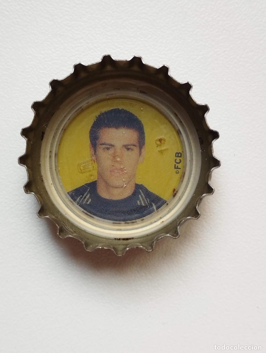 Cromos de f&uacute;tbol: CHAPA, TAPA CORONA COCA COLA - CAPS - TAPON - FC BARCELONA 2005 FONDO AMARILLO VICTOR VALDES