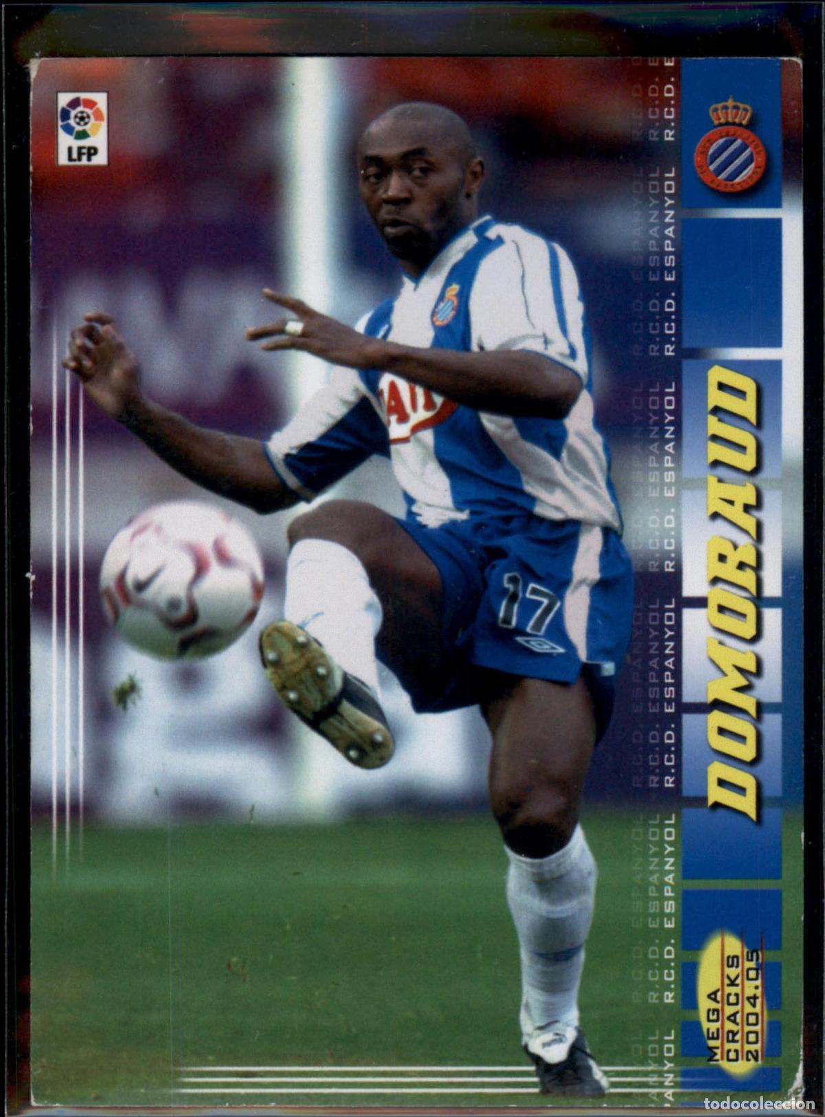 Cromos de f&uacute;tbol: Domoraud N&ordm; 111 RCD Espanyol La Liga LFP Megacracks 2004 2005 Panini 04 05