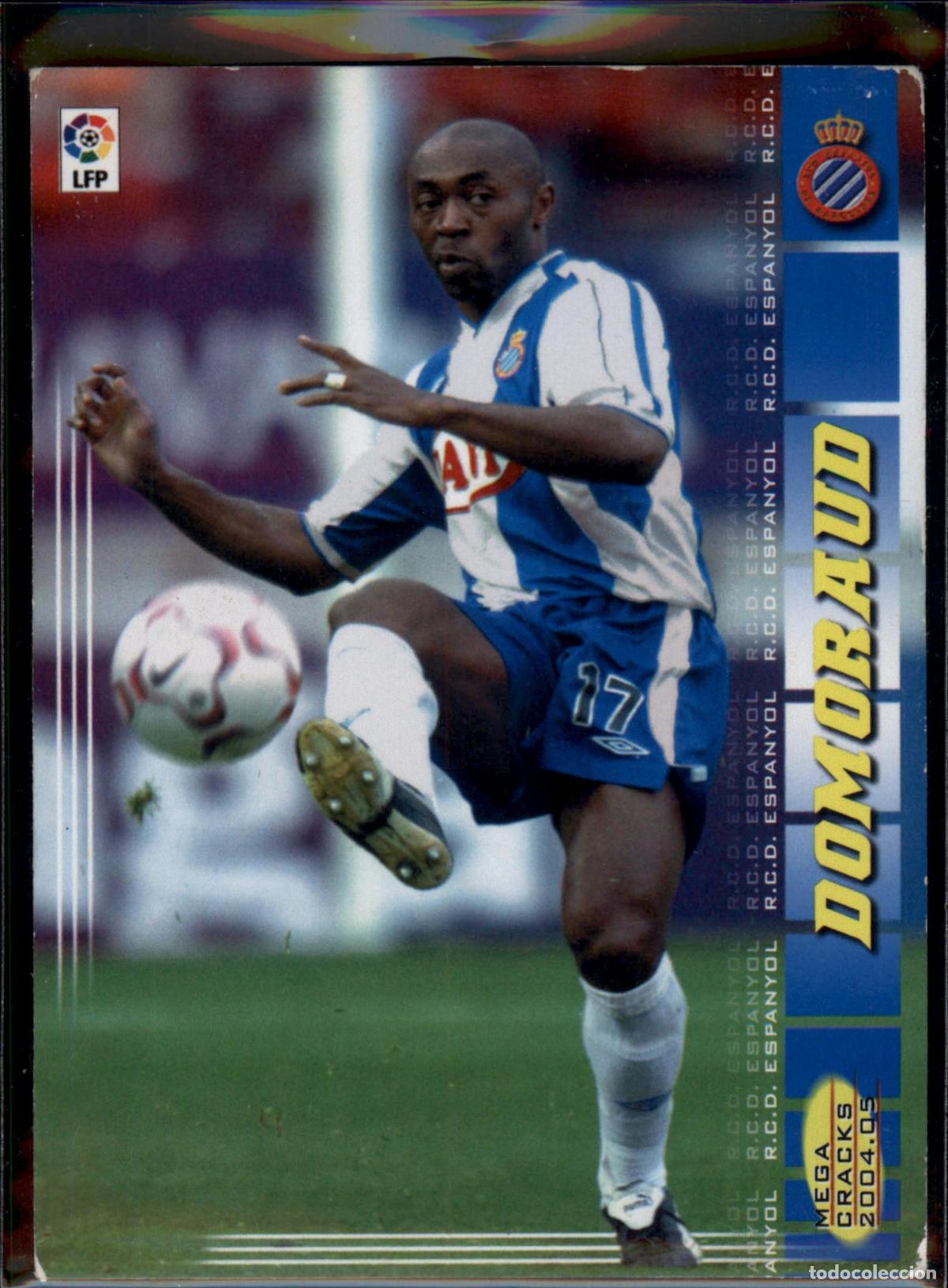 Cromos de f&uacute;tbol: Domoraud N&ordm; 111 RCD Espanyol La Liga LFP Megacracks 2004 2005 Panini 04 05