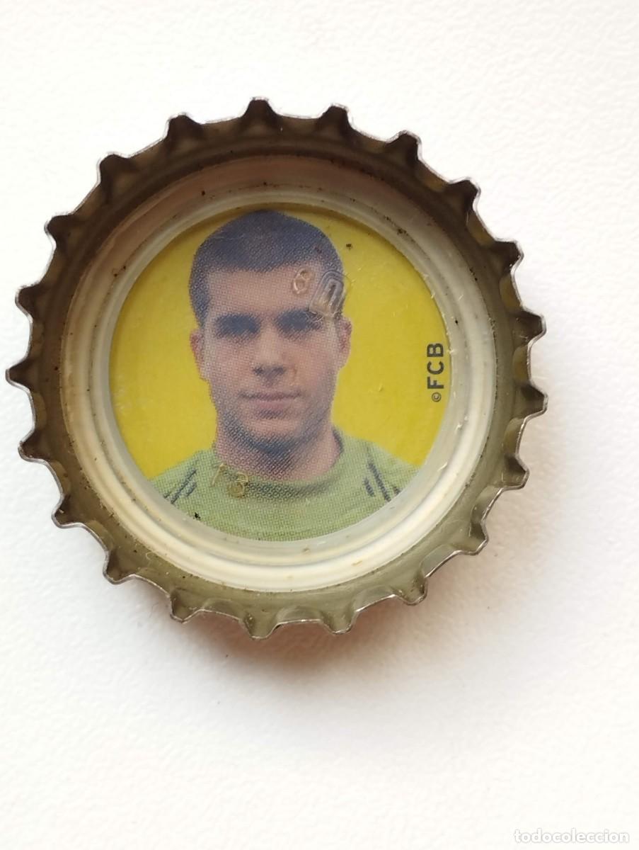 Cromos de f&uacute;tbol: CHAPA, TAPA CORONA COCA COLA - CAPS - TAPON - FC BARCELONA 2005 FONDO AMARILLO RUBEN IVAN MARTINEZ
