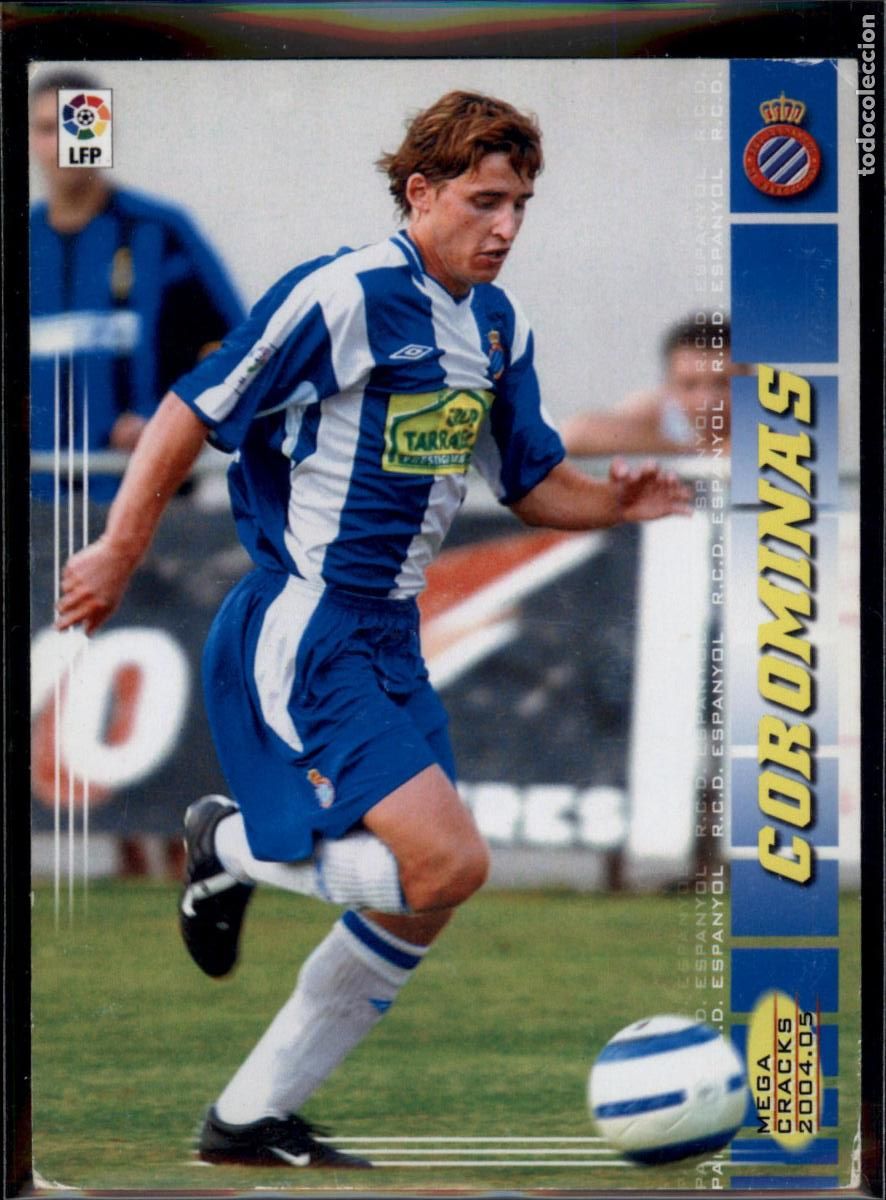 Cromos de f&uacute;tbol: Corominas N&ordm; 124 RCD Espanyol La Liga LFP Megacracks 2004 2005 Panini 04 05