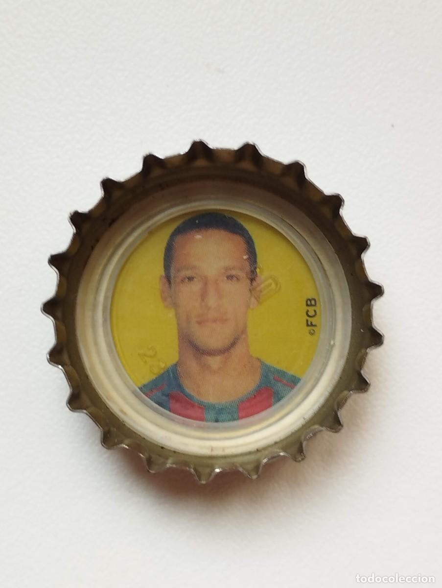 Cromos de f&uacute;tbol: CHAPA, TAPA CORONA COCA COLA - CAPS - TAPON - FC BARCELONA 2005 FONDO AMARILLO JULIANO BELLETTI