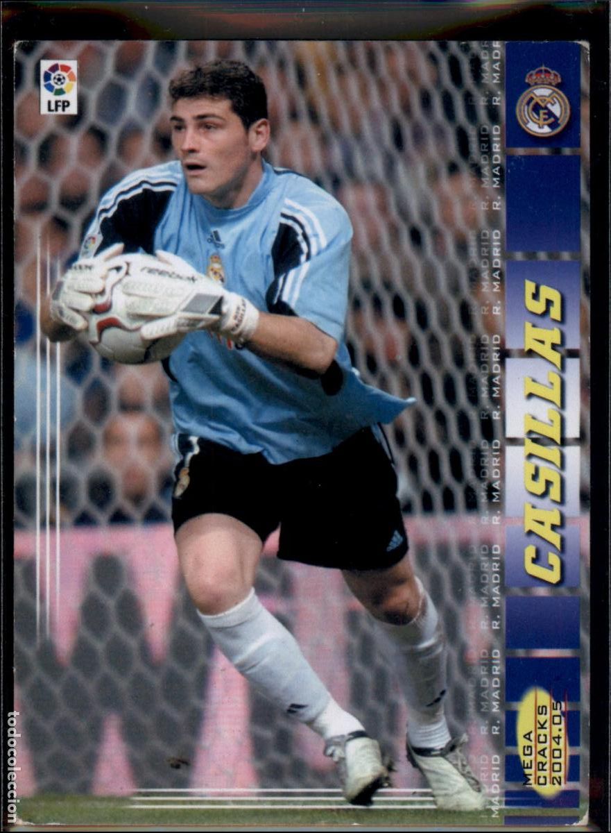 Cromos de f&uacute;tbol: Casillas N&ordm; 164 Real Madrid La Liga LFP Megacracks 2004 2005 Panini 04 05
