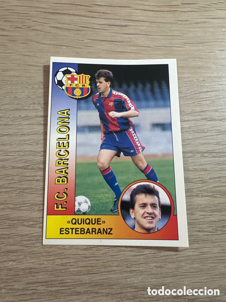 Cromos de f&uacute;tbol: ESTEBARANZ FC BARCELONA n&ordm; 70 PANINI LIGA 94 95 CROMO SIN PEGAR NUNCA PEGADO