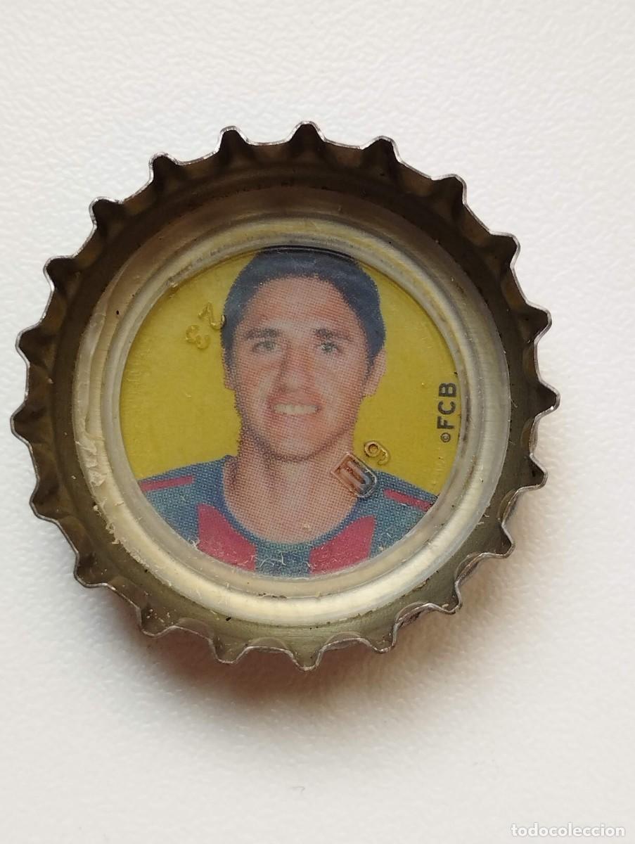 Cromos de f&uacute;tbol: CHAPA, TAPA CORONA COCA COLA - CAPS - TAPON - FC BARCELONA 2005 FONDO AMARILLO EDMILSON