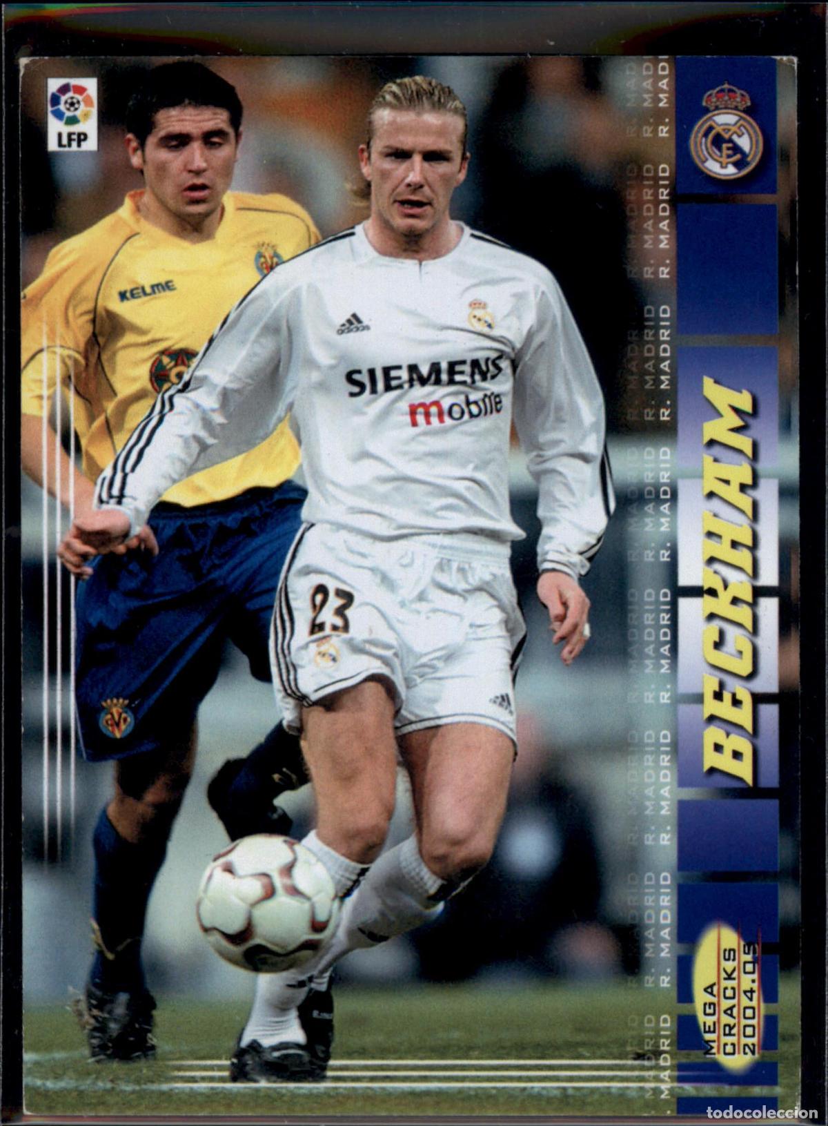 Cromos de f&uacute;tbol: Beckham N&ordm; 173 Real Madrid La Liga LFP Megacracks 2004 2005 Panini 04 05