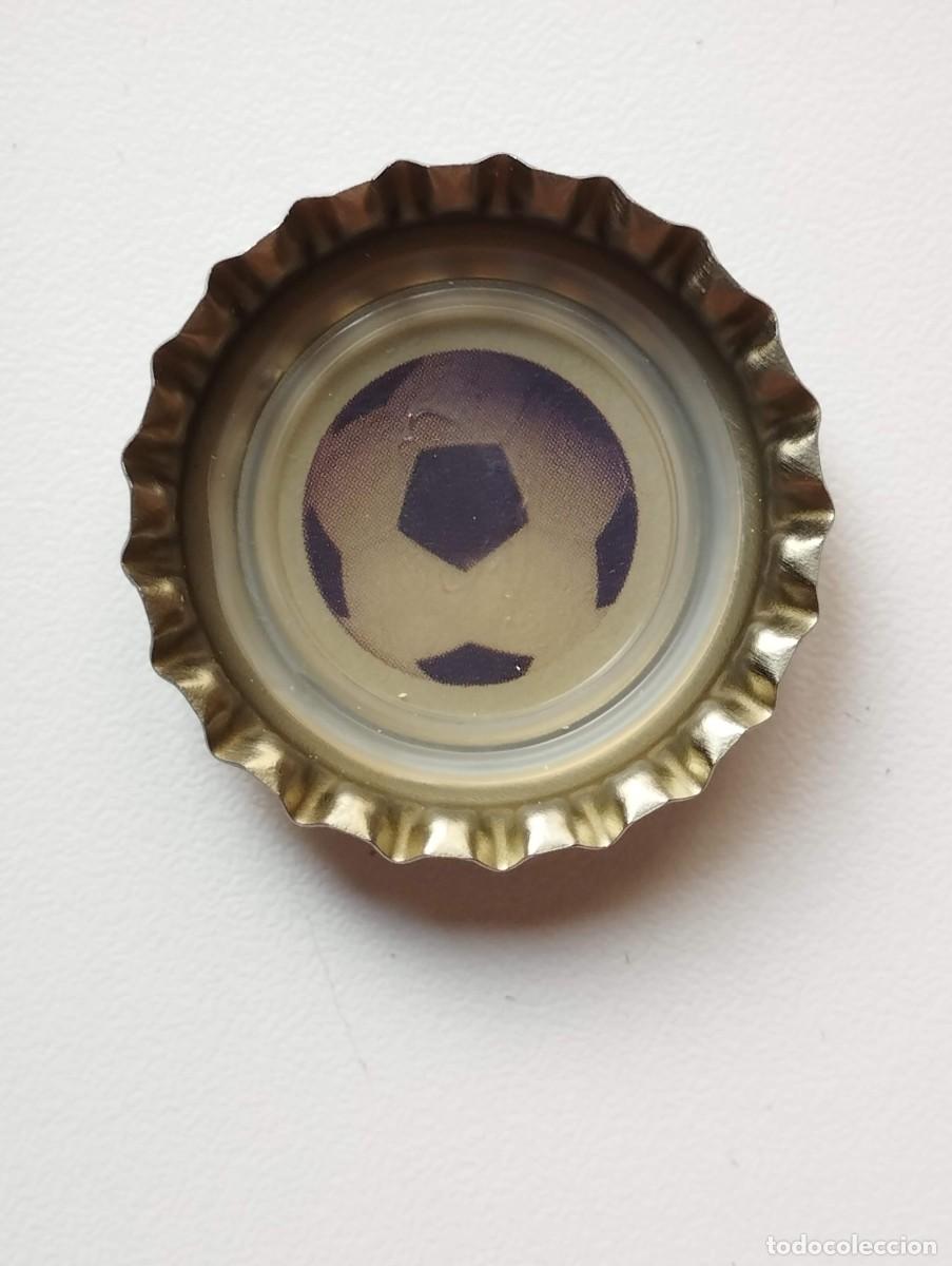 Cartes &agrave; collectionner de Football: CHAPA, TAPA CORONA COCA COLA - CAPS - TAPON - FC BARCELONA 2005 FONDO BLANCO BALON