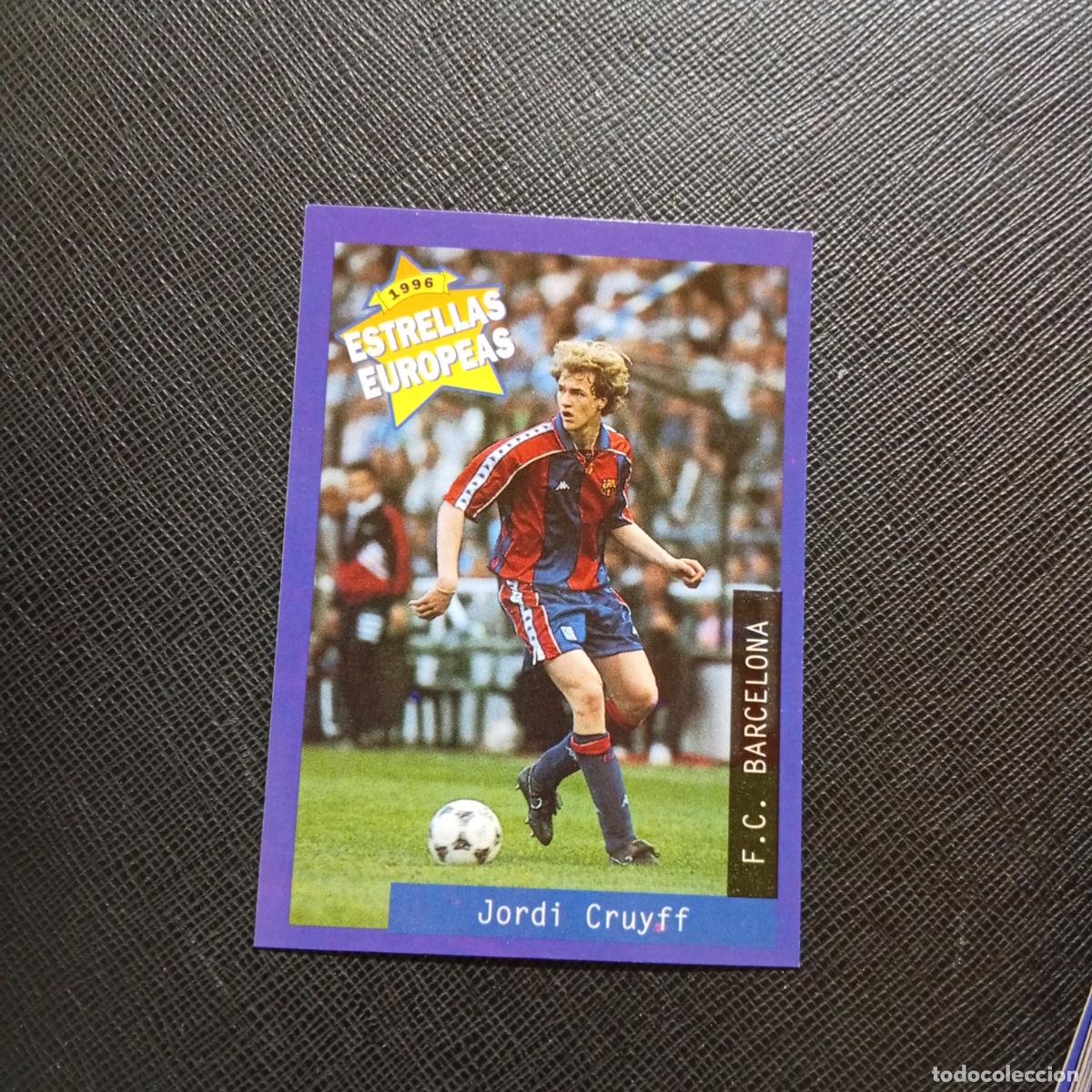 Cartes &agrave; collectionner de Football: 44 JORDI CRUYFF BARCELONA PANINI ESTRELLAS EUROPEAS 1996 CROMO FUTBOL 96 - A33 PG25
