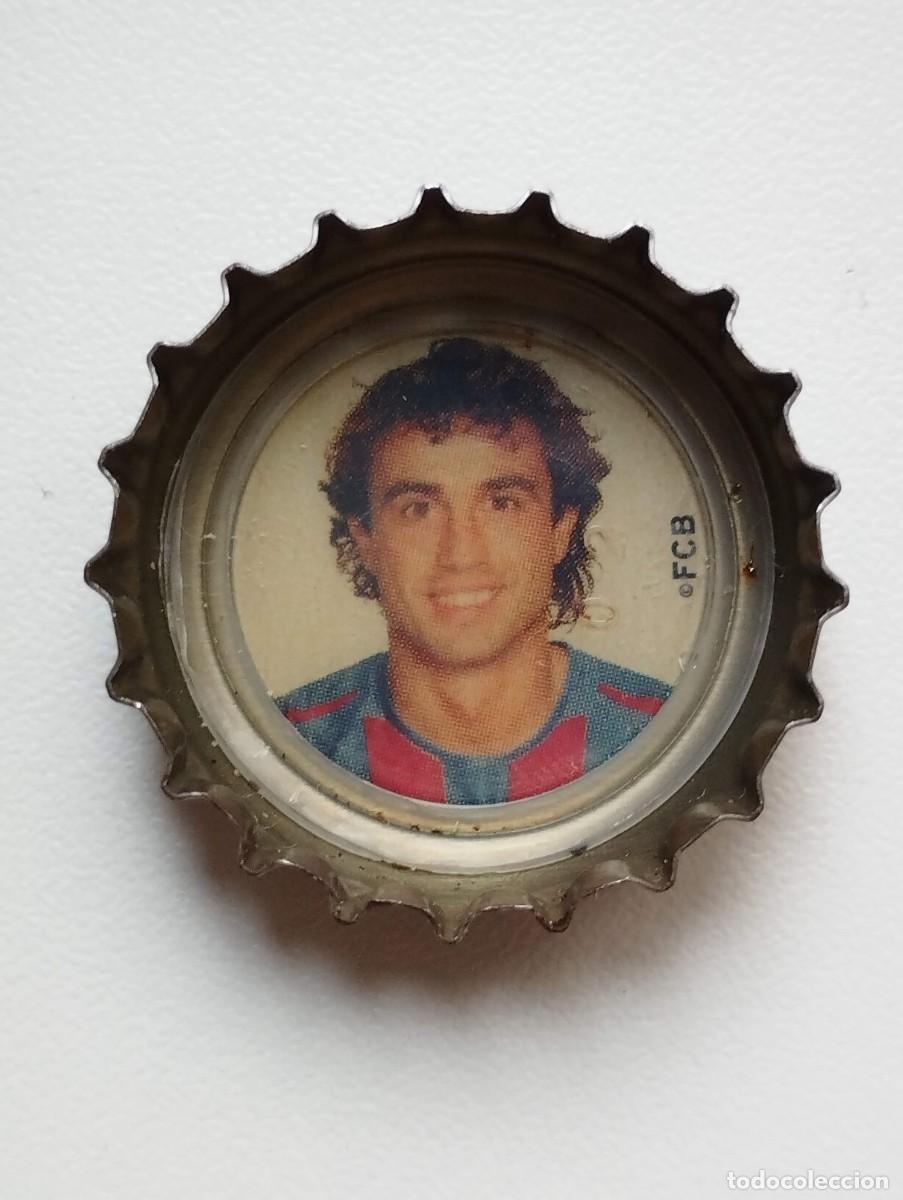 Cromos de f&uacute;tbol: CHAPA, TAPA CORONA COCA COLA - CAPS - TAPON - FC BARCELONA 2005 FONDO BLANCO SANTIAGO EZQUERRO
