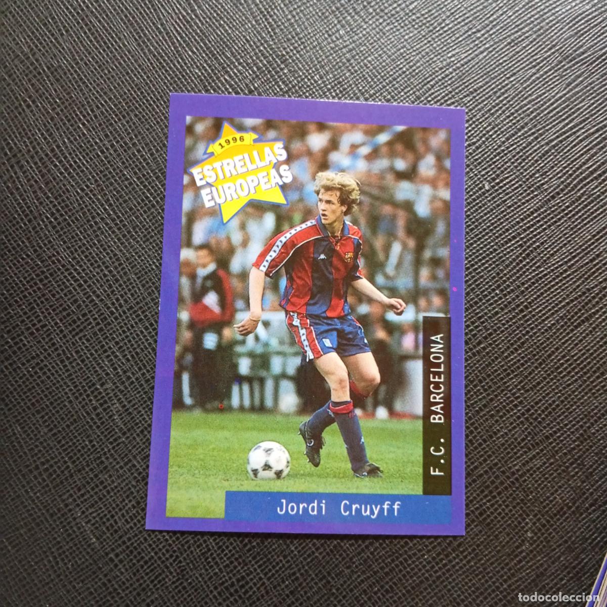 Cromos de f&uacute;tbol: 44 JORDI CRUYFF BARCELONA PANINI ESTRELLAS EUROPEAS 1996 CROMO FUTBOL 96 - A33 PG24