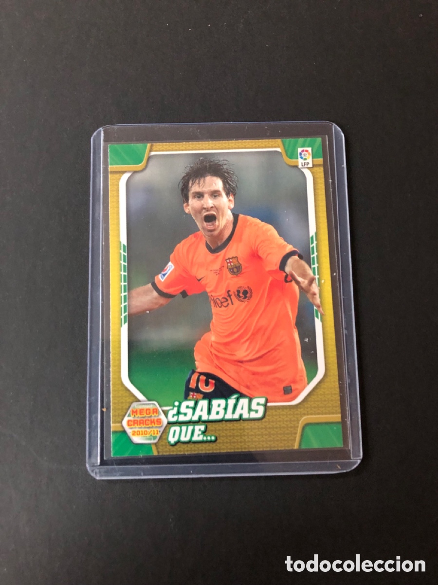 Cromos de f&uacute;tbol: Megacracks 2010 2011 10 11 panini sabias que Messi n&deg; 411 Barcelona