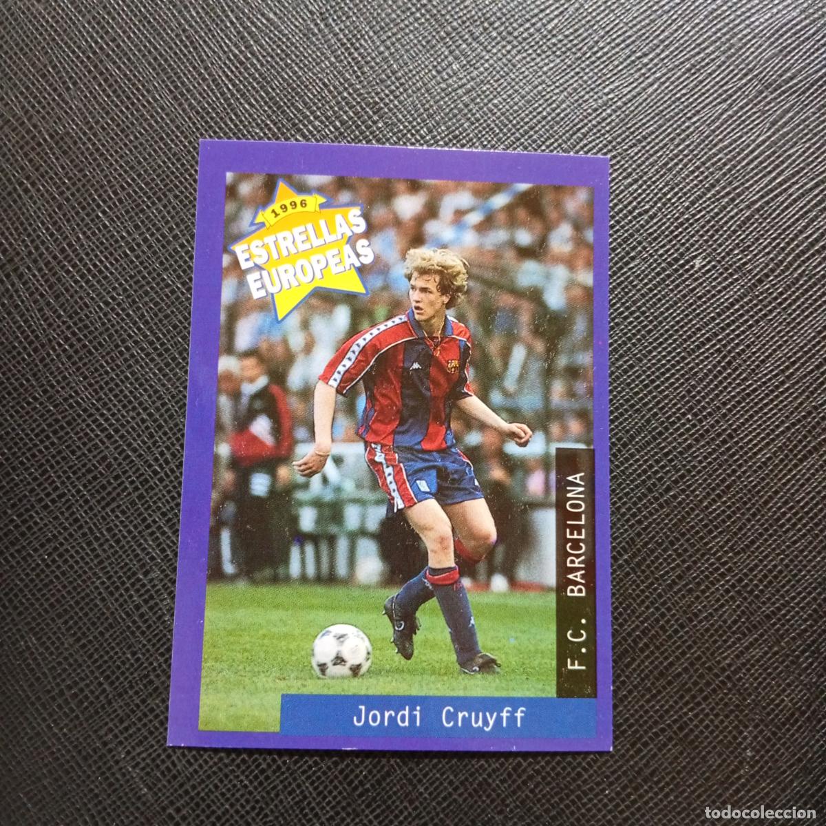 Cromos de f&uacute;tbol: 44 JORDI CRUYFF BARCELONA PANINI ESTRELLAS EUROPEAS 1996 CROMO FUTBOL 96 - A33 PG26