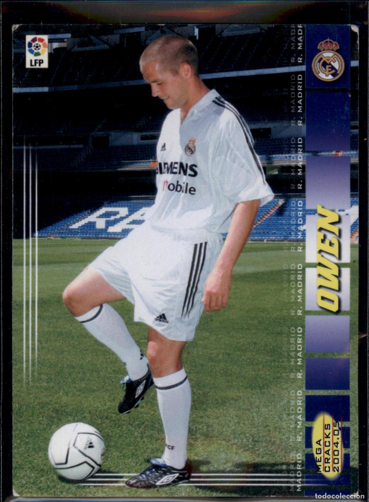 Figurine di Calcio: Owen Nuevo Fichaje N&ordm; 466 Real Madrid La Liga LFP Megacracks 2004 2005 Panini 04 05
