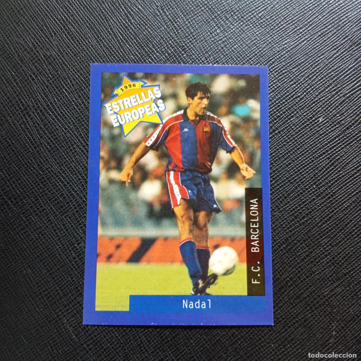 Figurine di Calcio: 43 NADAL BARCELONA PANINI ESTRELLAS EUROPEAS 1996 CROMO FUTBOL 96 - A33 PG26 B