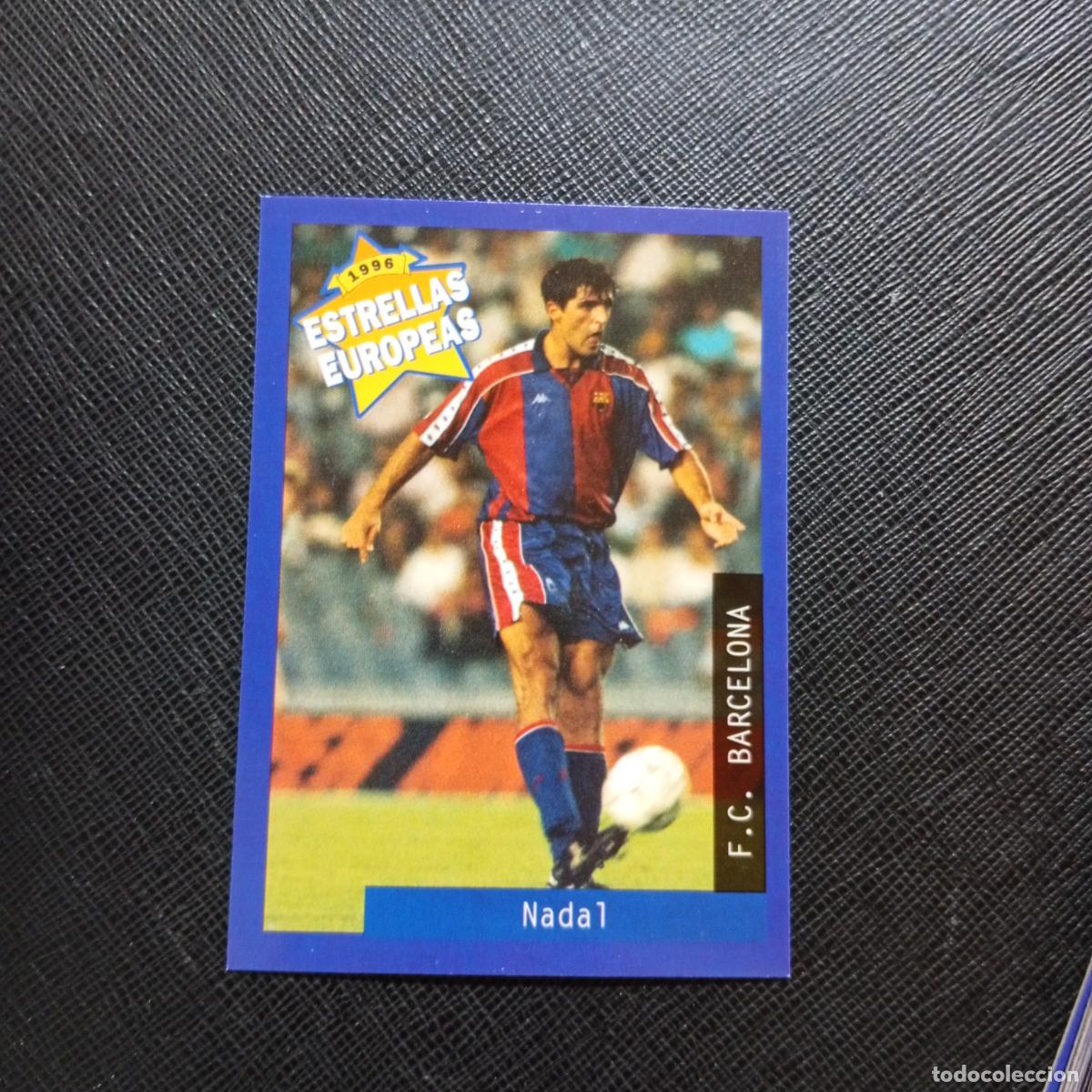 Cromos de f&uacute;tbol: 43 NADAL BARCELONA PANINI ESTRELLAS EUROPEAS 1996 CROMO FUTBOL 96 - A33 PG27