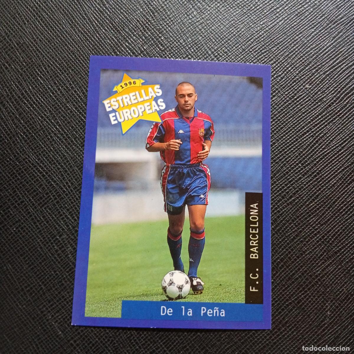 Cromos de f&uacute;tbol: 41 DE LA PE&Ntilde;A BARCELONA PANINI ESTRELLAS EUROPEAS 1996 CROMO FUTBOL 96 - A33 PG26