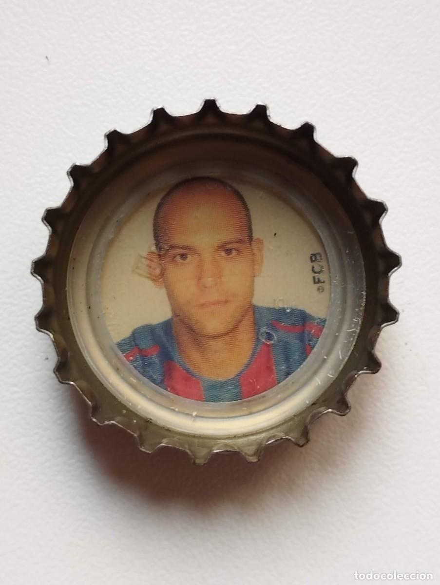 Cromos de f&uacute;tbol: CHAPA, TAPA CORONA COCA COLA - CAPS - TAPON - FC BARCELONA 2005 FONDO BLANCO GABRI GARCIA